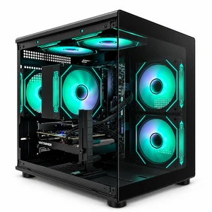 Suevery Gaming PC Desktop, AMD Ryzen 7 4700LE 8-Core Processor, NVIDIA GeForce RX 6500XT, 16GB DDR4 RAM, 512GB SSD, Wi-Fi, RGB Lighting, 400W PSU, Black Suevery Gaming PC Desktop, AMD Ryzen 7 4700LE 8-Core Processor, NVIDIA GeForce RX 6500XT, 16GB DDR4 RAM, 512GB SSD, Wi-Fi, RGB Lighting, 400W PSU, Black