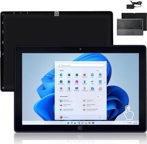Hongsamde 2 in 1 10.1 Inch  Windows 11 Pro Tablet PC, Intel N4000 CPU 8GB RAM 128GB ROM Storage, 1280 * 800 IPS FHD Touchscreen, Windows PC Tablet with HDMI/WiFi/Bluetooth/Keyboard/USB/Dual Cameras