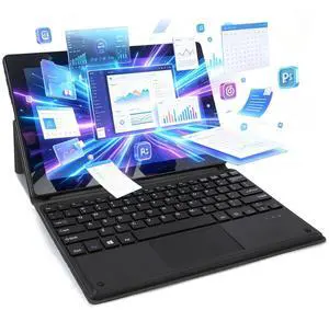 Hongsamde 2 in 1 Windows Tablet PC, 10.1 Inch Windows 11 Pro Tablet , 8GB RAM 256GB Storage, Intel J4105 CPU, 1280*800 IPS FHD Touchscreen, with Mini HDMI/WiFi/Bluetooth/Keyboard/USB/Dual Cameras Hongsamde 2 in 1 Windows Tablet PC, 10.1 Inch Windows 11 Pro Tablet , 8GB RAM 256GB Storage, Intel J4105 CPU, 1280*800 IPS FHD Touchscreen, with Mini HDMI/WiFi/Bluetooth/Keyboard/USB/Dual Cameras