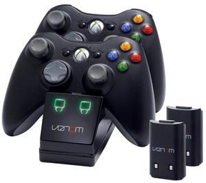 Venom Gaming Xbox 360 Twin Charge Docking Station with 2 x Rechargeable Battery Packs (Xbox 360) VS2891