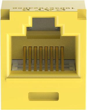 Panduit CJ688TGYL Mini-Com TX6 Plus Giga-Channel Cat6 Jack, Yellow, Box of 50