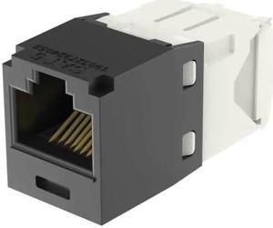Panduit CJ688TGBL Mini-Com TX6 Plus Giga-Channel Cat6 Jack, Black, Box of 50