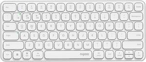 Rapoo E9050L Multi-Device Wireless Keyboard, Blade-Series E9050L 78-Key Ultra-Thin Keyboard, Support 4 Devices, Low-Profile, Quiet, USB-C, Rechargeable, Al-Alloy Frame, for Windows/Mac/Linux/Chrome