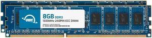 OWC 16GB (2x8GB) DDR3 1333 PC3-10600 CL9 2Rx8 240-pin 1.5V Workstation Server ECC Unbuffered UDIMM Memory RAM Module Kit