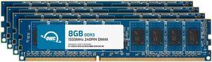 OWC 32GB (4x8GB) DDR3 1333 PC3-10600 CL9 2Rx8 240-pin 1.5V Non-ECC UDIMM Memory RAM Module Kit