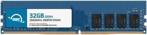 OWC 32GB Replacement for QNAP RAM-32GDR4S0-UD-2666 32GB DDR4 2666 PC4-21300 CL19 2Rx8 288-pin 1.2V Non-ECC UDIMM Memory RAM Module Upgrade