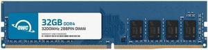 OWC 32GB Replacement for QNAP RAM-32GDR4S0-UD-3200 RAM-32GDR4T0-UD-3200 32GB DDR4 3200 PC4-25600 CL22 2Rx8 288-pin 1.2V Non-ECC UDIMM Memory RAM Module Upgrade