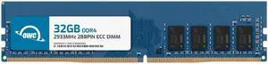 OWC 32GB DDR4 2933MHz PC4-23400 CL21 2RX8 ECC Unbuffered UDIMM 1.2V 288-pin Workstation Server Memory RAM