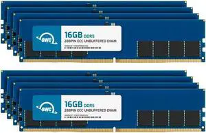 OWC 128GB (8x16GB) DDR5 4800 PC5-38400 CL40 1Rx8 288-pin 1.1V ECC Unbuffered UDIMM Memory RAM Module Upgrade Kit for Select Workstations or Servers