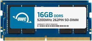 OWC 32GB (2x16GB) DDR5 5200 PC5-41600 CL42 1Rx8 262-pin 1.1V Non-ECC SODIMM Memory RAM Module Upgrade Kit Compatible with HP Victus 16t-r000 16t-r100