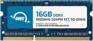 OWC 16GB DDR3L 1600MHz PC3L-12800 CL 11 1.35V 204pin ECC Unbuffered SODIMM Memory RAM Compatible with Supermicro Motherboard A1SAi-2750F A1SRi-2358F A1SRi-2758F