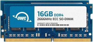OWC 32GB (2X16GB) DDR4 RAM Compatible with Synology DiskStation DS1522+ 2666MHz PC4-21300 CL19 ECC Unbuffered SODIMM 2Rx8 1.2V Memory Upgrade