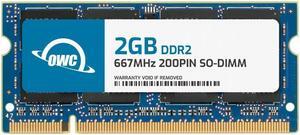 OWC 2GB DDR2 667 PC2-5300 CL5 2Rx8 200-pin 1.8V Non-ECC SODIMM Memory RAM Module Upgrade for Select Laptops or All-in-One Systems