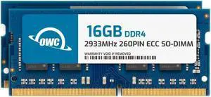 OWC 32GB (2x16GB) DDR4 2933MHz PC4-23400 CL21 1RX8 ECC Unbuffered SODIMM 1.2V 260-pin Memory RAM