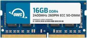OWC 16GB DDR4 2400MHZ PC4-19200 CL17 2RX8 ECC SO-DIMM 1.2V 260-pin Memory RAM