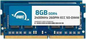 OWC 16GB (2x8GB) DDR4 2400MHZ PC4-19200 CL17 1RX8 ECC Unbuffered SODIMM 1.2V 260-pin Memory RAM