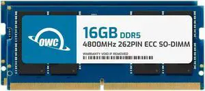 OWC 32GB (2x16GB) DDR5 4800 PC5-38400 CL40 1Rx8 262-pin 1.1V ECC Unbuffered SODIMM Memory RAM Module Upgrade Kit for Select Servers, NAS, Laptops or All-in-One Systems