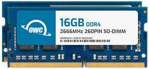 OWC 32GB (2x16GB) DDR4 2666 PC4-21300 CL19 2Rx8 260-pin 1.2V SODIMM Memory RAM Module Upgrade Compatible with GMKtec NucBox 2
