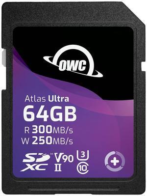 OWC Atlas Ultra 64GB SDXC UHS-II V90 Media Card
