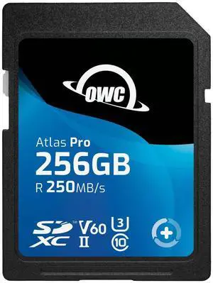 OWC Atlas Pro 256GB SDXC UHS-II V60 Media Card