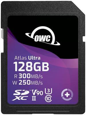 OWC Atlas Ultra 128GB SDXC UHS-II V90 Media Card