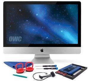 OWC SSD Upgrade Bundle for 2011 iMacs, Mercury Electra 120GB 6G SSD, AdaptaDrive 2.5" to 3.5" Drive Converter Bracket, in-line Digital Thermal Sensor Cable, Installation Tools, (OWCKITIM11HE120)