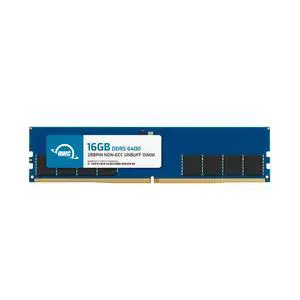 OWC 16GB DDR5 6400 PC5-51200 CL32 1Rx8 288-pin 1.1V Non-ECC Unbuffered DIMM Memory RAM Module Upgrade OWC 16GB DDR5 6400 PC5-51200 CL32 1Rx8 288-pin 1.1V Non-ECC Unbuffered DIMM Memory RAM Module Upgrade