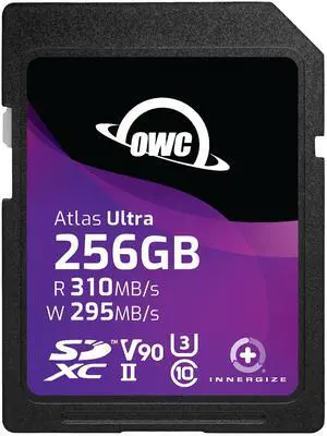 OWC Atlas Ultra 256GB SDXC UHS-II V90 Media Card