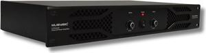 MUSYSIC 2-Channel Digital High-Performance Amplifier D Class with XLR and 1/4-inch TRS inputs Stereo Bridge Power for Power Amplifier Use in Concerts Functions and at Home D Class 1.5U - 2x8000 Watts