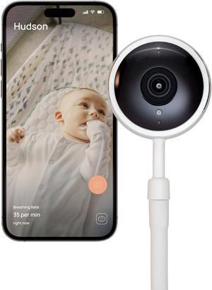 Luna Home Baby Eye Smart Baby Monitor & Floor Stand, Zero Wearables, Sensor-Free Sleep Breathing Motion Tracker, Cry Detection, Night Vision, 2-Way Audio, AI Monitoring, Baby Camera with Phone App
