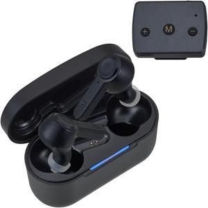 Mimitakara Bluetooth TWS goodHearing T3 OTC Hearing Aid with Microphone Transmitter (Black)
