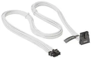 SEASONIC Native 600 W PCIe 5.0 / Gen 5 12VHPWR PSU Cable, 16 Pin - 16-Pin ,Supports 40 Series Graphics Cards - White(90° L-type interface)