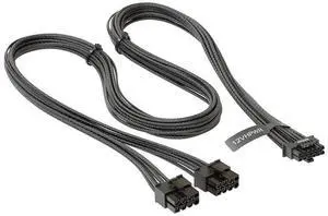 SEASONIC 600 W PCIe 5.0 / Gen 5 12VHPWR PSU Cable, 2X 8-Pin - 16-Pin ,Supports 40 Series Graphics Cards