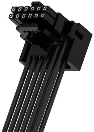 Cooler Master 12VHPWR 12+4 Pin to 3x8-Pin PCle 5.0 600 W PSU Cable, Supports 40 Series Graphics Cards  -90° L-type interface