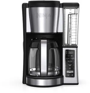 12-Cup Programmable Coffee Brewer, 2 Brew Styles, Adjustable Warm Plate, 60oz Water Reservoir, Delay Brew - Black/Stainless Steel