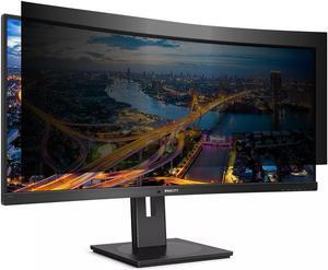 Targus - 4Vu Privacy Screen for 34" Curved Monitors - Anti Glare Protector - Glossy and Matte Sides with Easy Installation - AST106GLZ