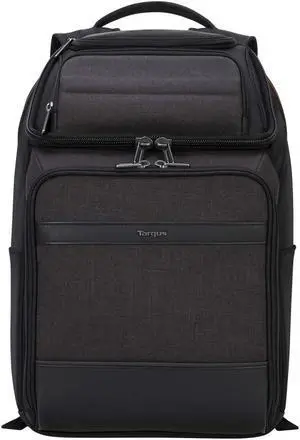 Targus CitySmart EVA Pro Travel Business Commuter and Checkpoint-Friendly Backpack with Protective Sleeve for 15.6-Inch Laptop, Gray (TSB895)