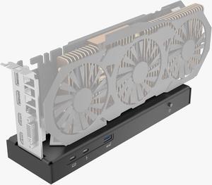 Mini eGPU Enclosure Compatible with Thunderbolt 3/4, USB4 40Gbps External GPU Dock Station, Compatible with NVIDIA/AMD PCIe, PD 85W Charging Support, Daisy Chain, DC/ATX/SFX Support