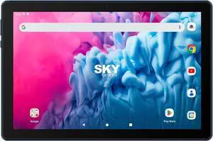 Sky Devices Sky PAD10 MAX 10: Display Tablet, 64GB ROM 3GB RAM, Wi-fi Android 13 Blue, Silver