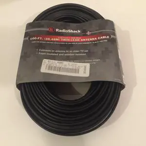 Radio Shack 100-Ft. 300-Ohm Flat Twin-Lead Cable