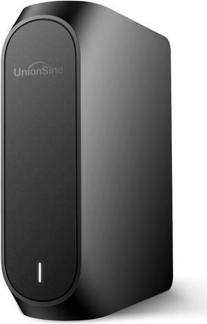 UnionSine Desktop External Hard Drive 14TB USB3.2Gen2 Type-C 3.5" HDD Storage Compatible for PC, Mac, TV, Desktop, Laptop(Black) HD3510