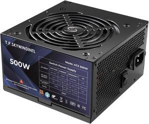 500W Power Supply 80 Plus Bronze ATX PSU Non Modular Full Voltage 110/220V Active PFC for Desktop Gaming PC Server