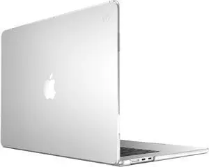 Speck Smartshell Case for MacBook Air 15 Inch (2023) - Scratch Protection, Slim MacBook Case, Slide Prevention - Clear/Sweater Grey