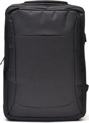 Nupouch Black Backpack for Travel - 17" x 12" Carry On Backpack for Women and Men, Water Repellent Airplane Backpack