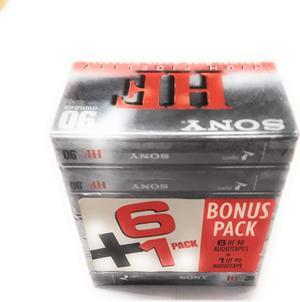 Sony HF High Fidelity 7 Pack 90 Minutes Normal Bias Audio Cassette Tapes