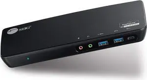 SIIG USB Type C 4K Triple Monitor Docking Station - Triple 4K@60Hz or Single 5K@60Hz Video Laptop Dock with 85W Charging - 1x HDMI, 2x DisplayPort, 5x USB Ports for Windows PC & MacBook (JU-DK0B11-S1)