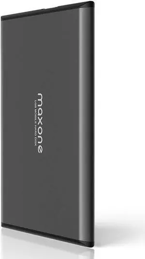 Maxone 750GB Ultra Slim Portable External Hard Drive HDD USB 3.0 Compatible with PC, Laptop, Charcoal Grey