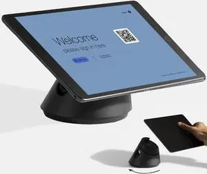 Bouncepad Click iPad POS Stand & Docking Station | iPad Stand for Business | iPad Kiosk Stand Compatible with All Tablet & iPad Models | iPad Table Mount Tablet Kiosk | iPad Register Stand | Black