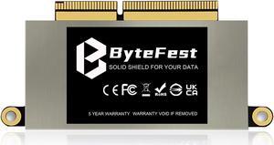 ByteFest SSD 256GB, NVMe PCIe 3.0x4, Replacement for MacBook Pro Retina 13" A1708 (Late 2016, Mid 2017) EMC 2978/3164 Non-Touch Bar Models