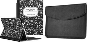 Fintie Hard Case for 13 Inch Microsoft Surface Pro 11/10/9 - Multiple Angle Viewing Hard Shell Slim Portfolio Cover +Sleeve Case Carrying Bag with Stylus Loop & Card Pocket